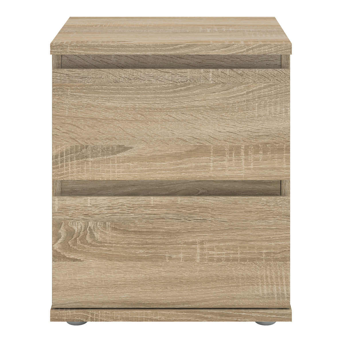 Wooden Bedside Cabinet With 2 Drawers - Nova
