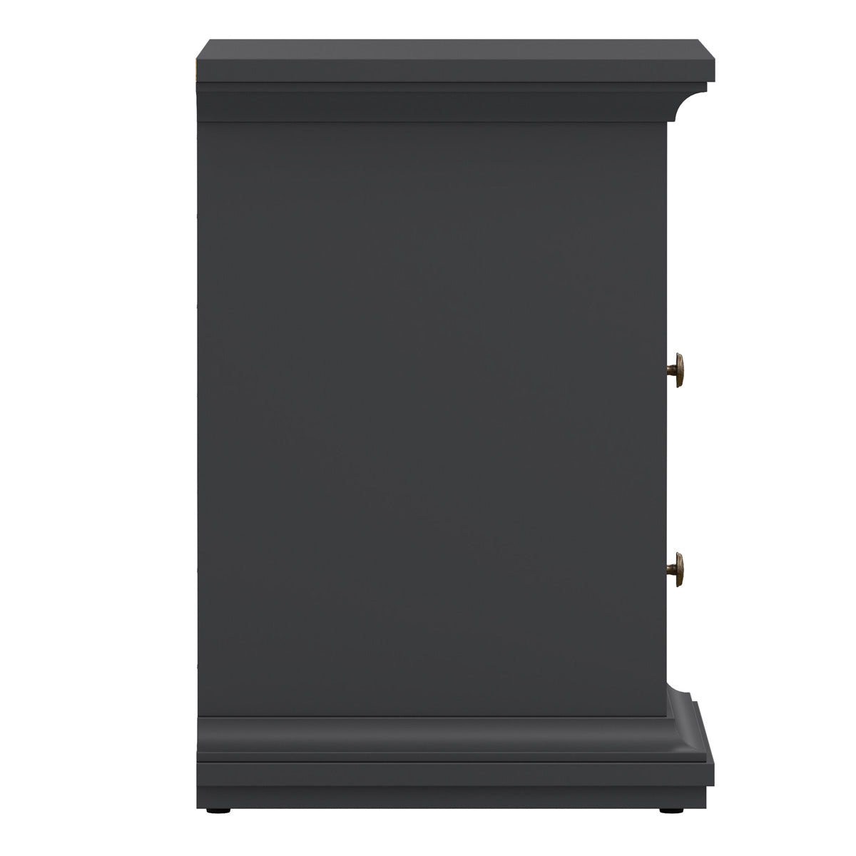 Wooden Bedside Cabinet With 2 Drawers - Paris