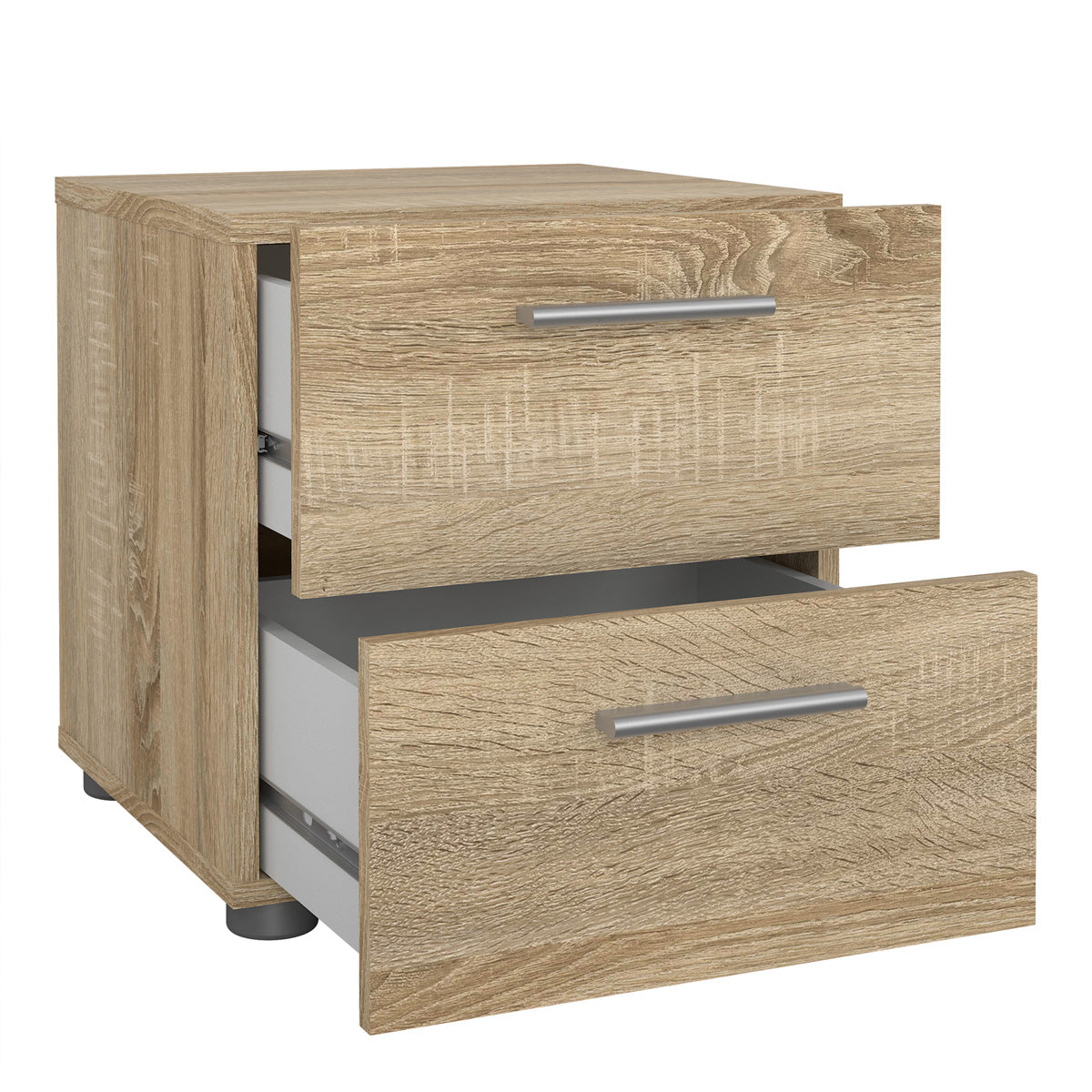 Wooden Bedside Cabinet With 2 Drawers - Pepe