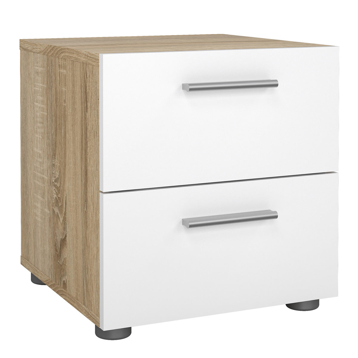 Wooden Bedside Cabinet With 2 Drawers - Pepe