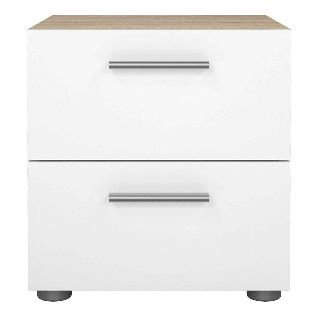 Wooden Bedside Cabinet With 2 Drawers - Pepe