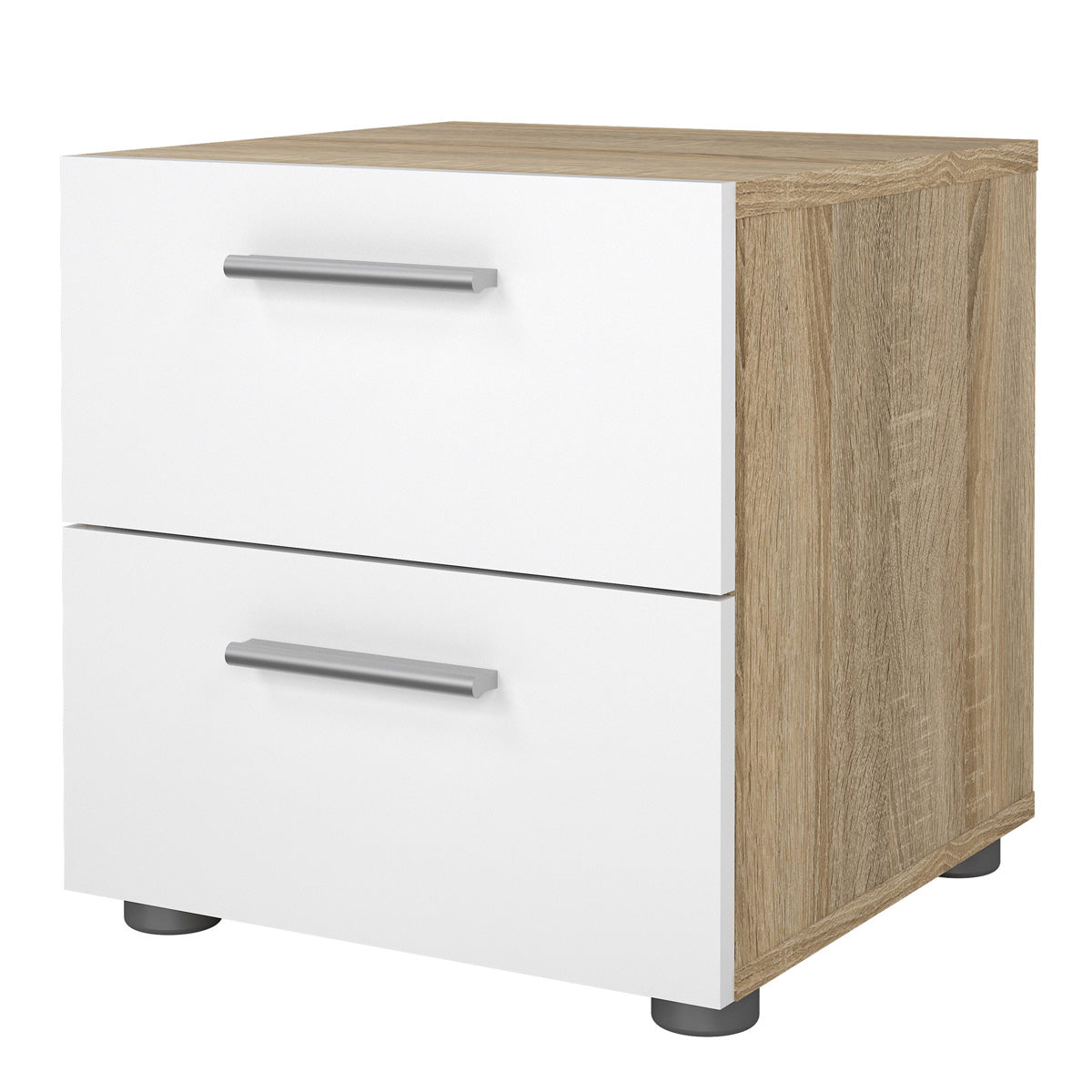 Wooden Bedside Cabinet With 2 Drawers - Pepe