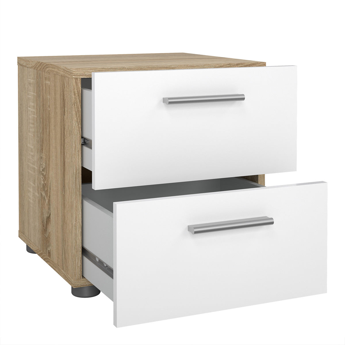 Wooden Bedside Cabinet With 2 Drawers - Pepe