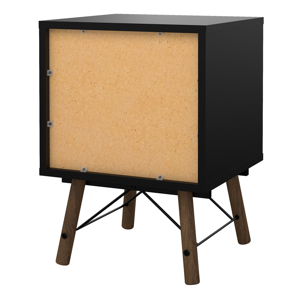 Wooden Bedside Cabinet With 2 Drawers - Ry