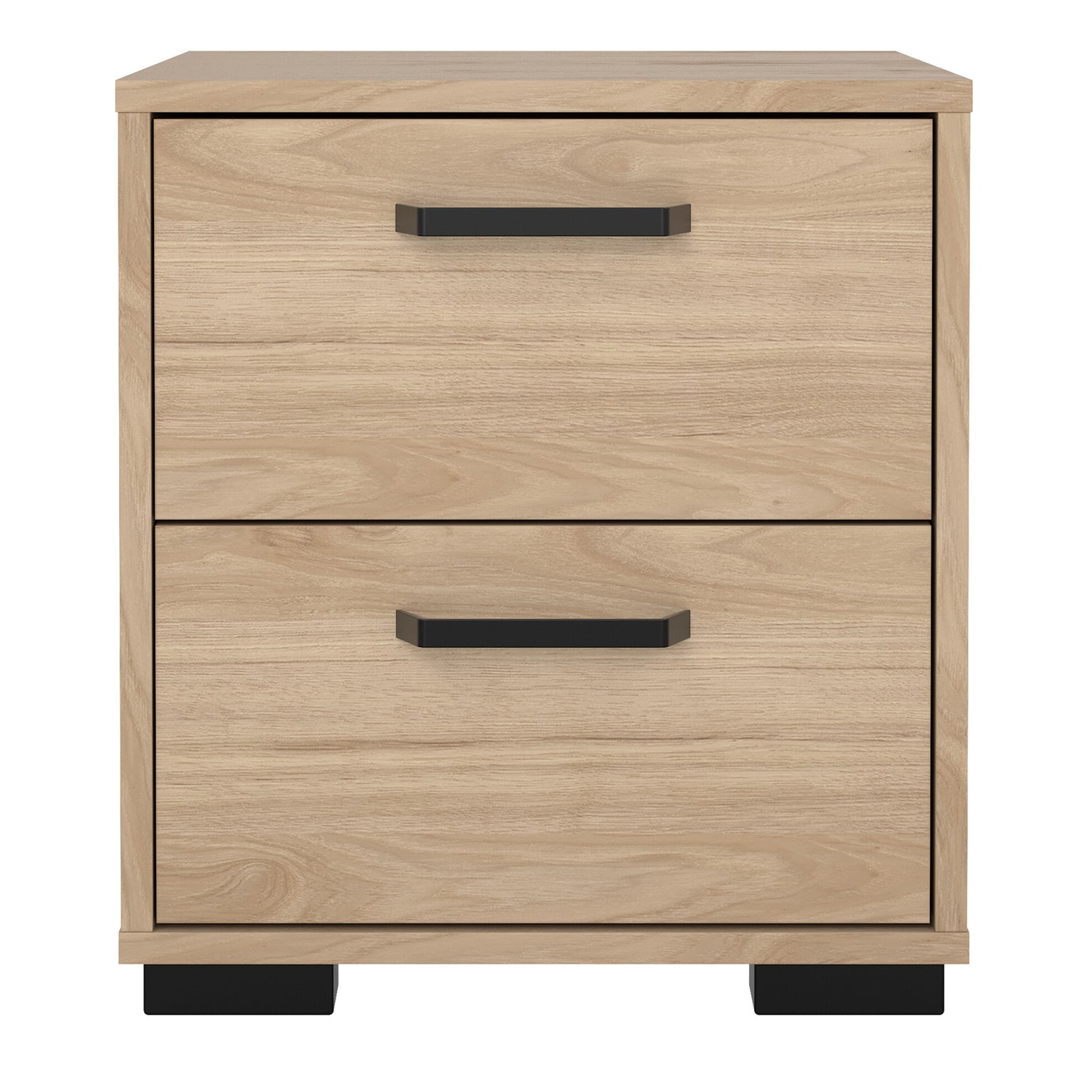 Wooden Bedside Cabinet With 2 Drawers - Sofia