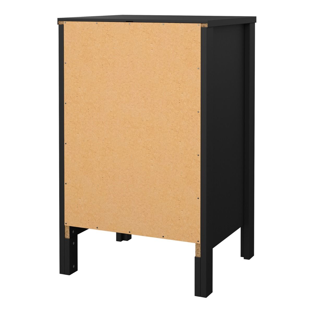 Wooden Bedside Cabinet With 3 Drawers - Madrid