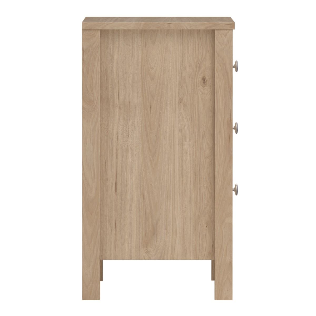 Wooden Bedside Cabinet With 3 Drawers - Madrid