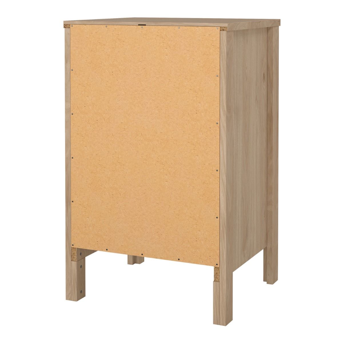 Wooden Bedside Cabinet With 3 Drawers - Madrid