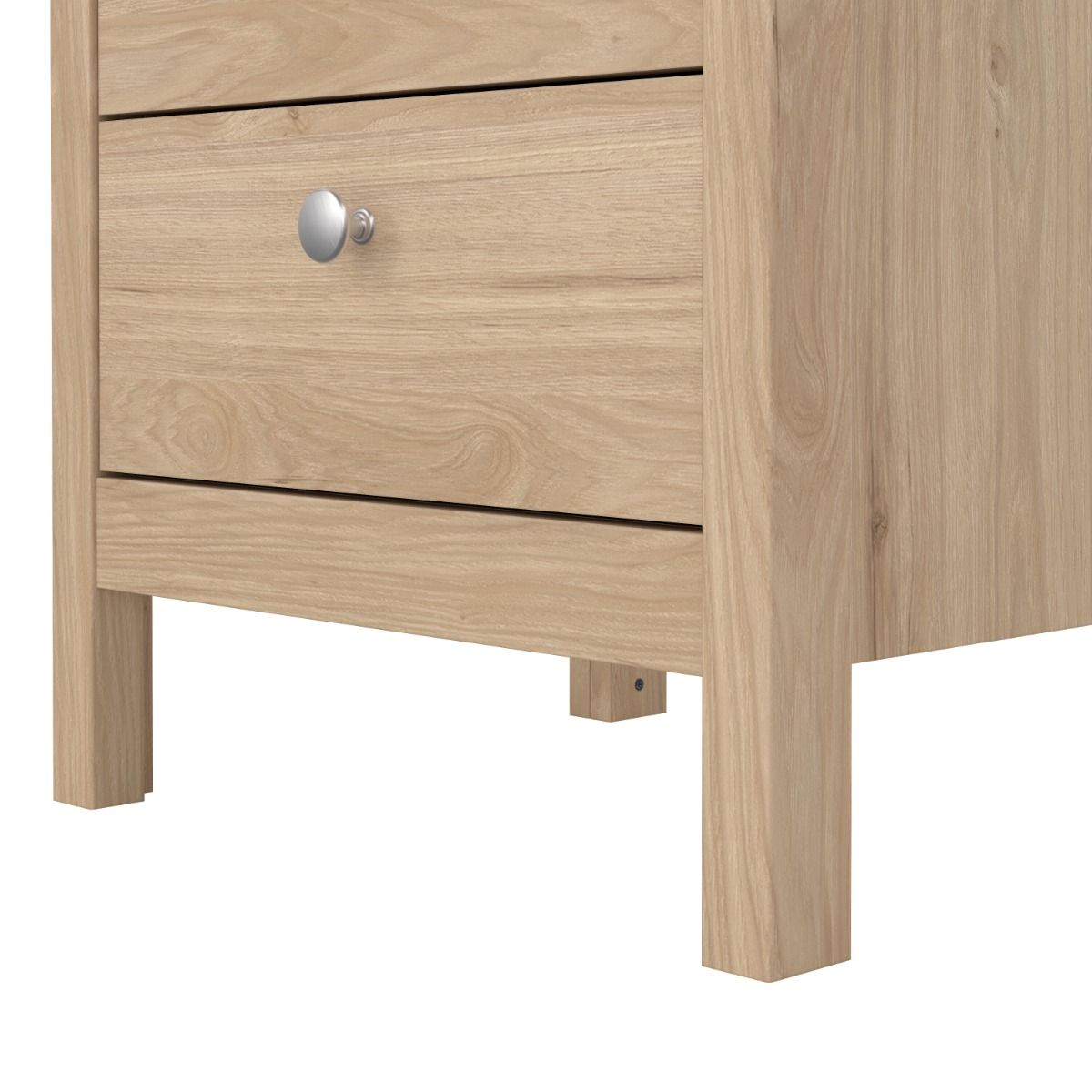 Wooden Bedside Cabinet With 3 Drawers - Madrid