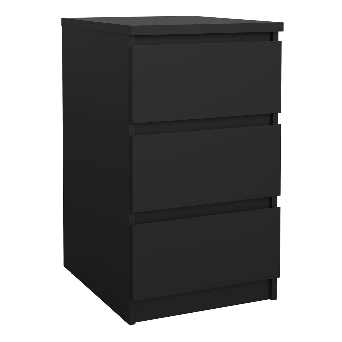 Wooden Bedside Cabinet With 3 Drawers - Naia