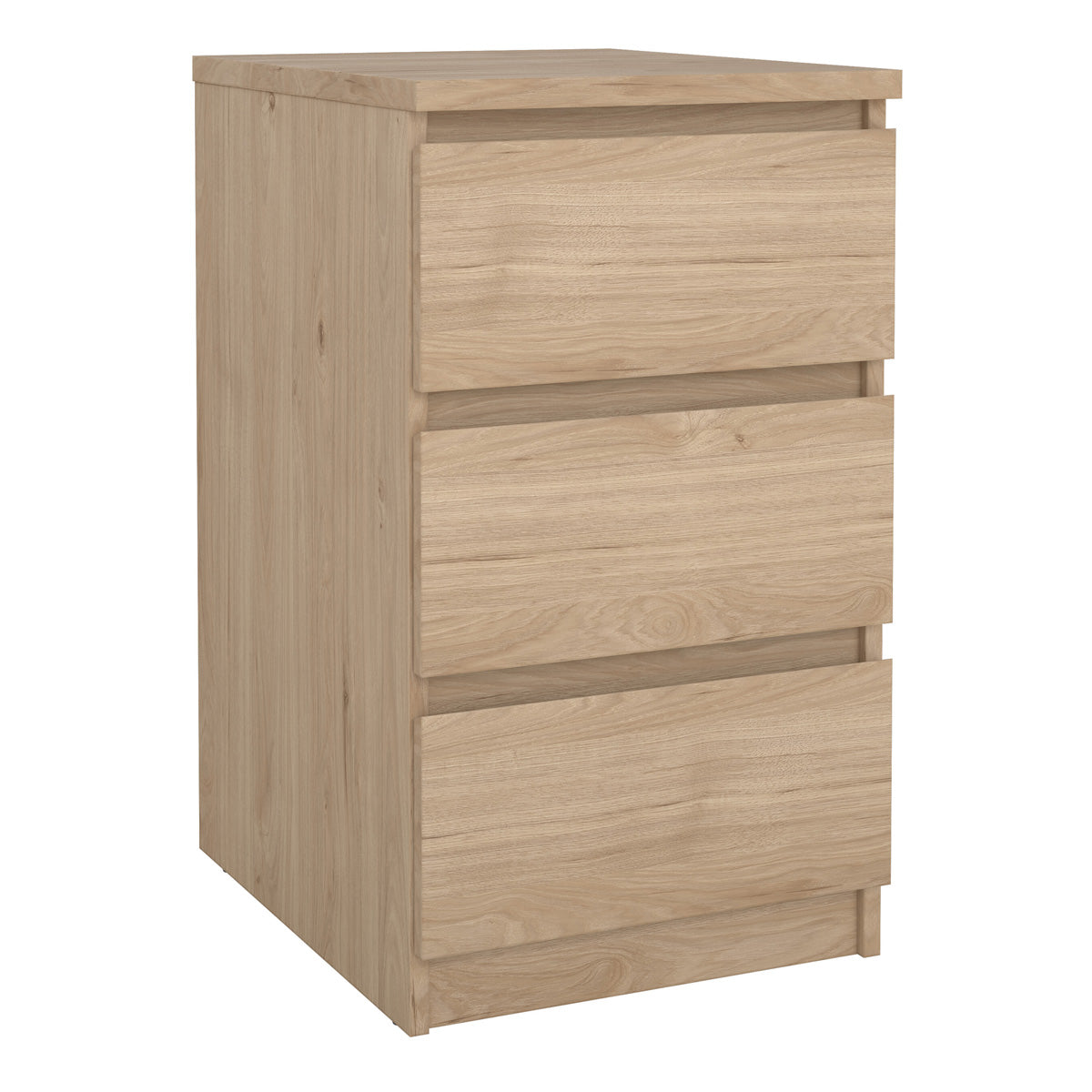 Wooden Bedside Cabinet With 3 Drawers - Naia