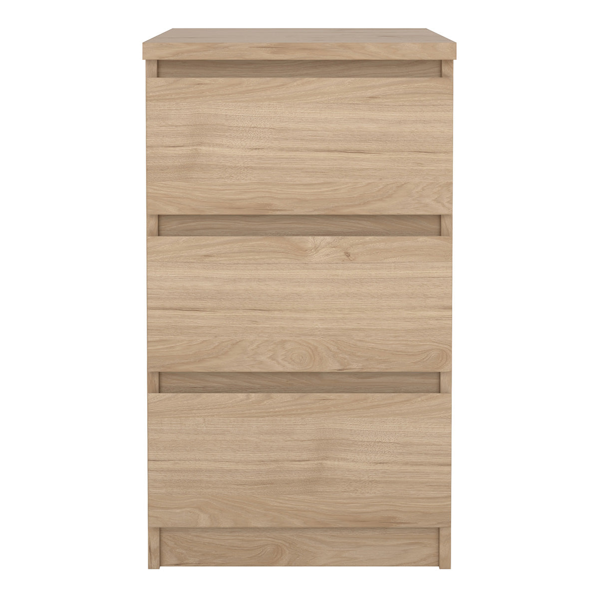 Wooden Bedside Cabinet With 3 Drawers - Naia