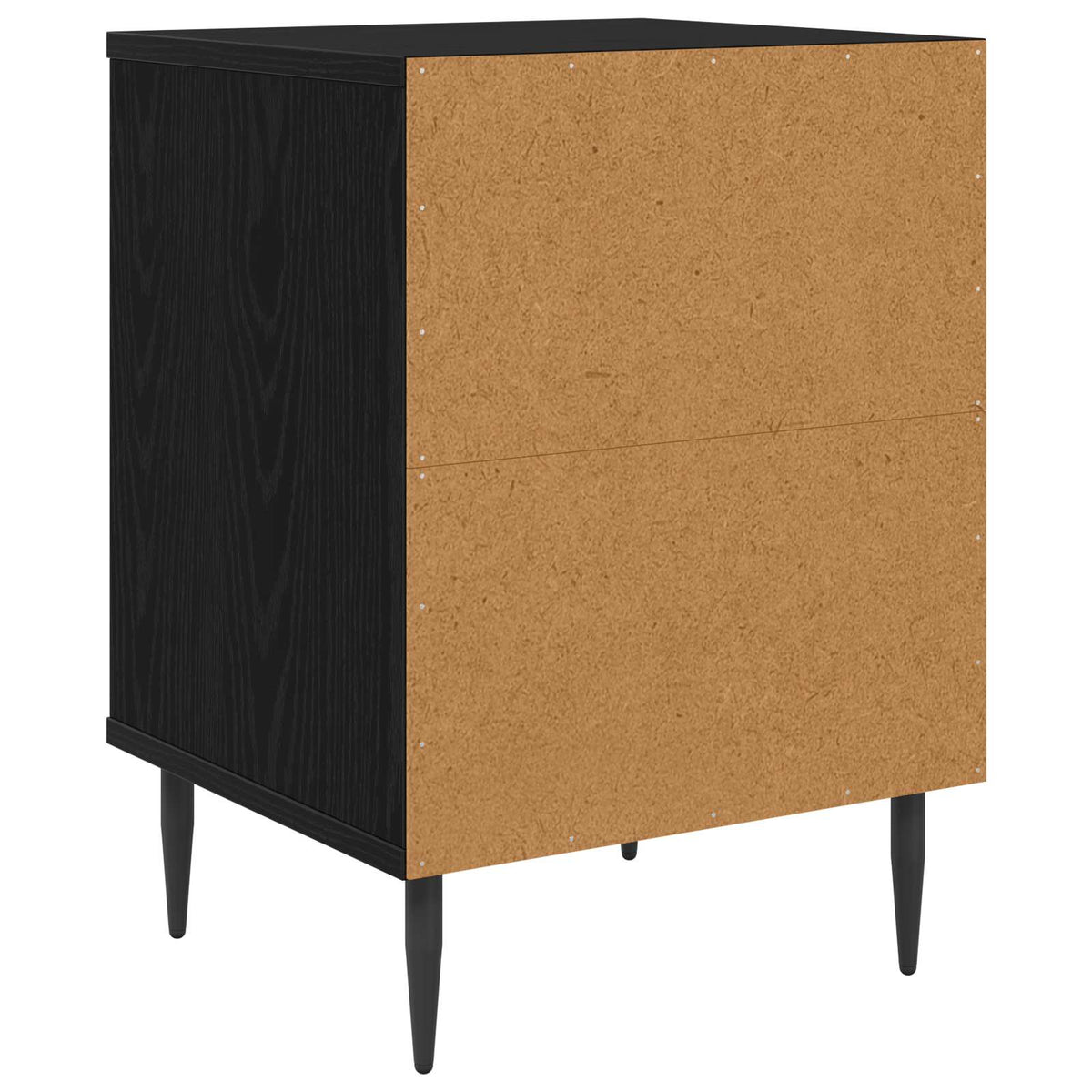Wooden Bedside Cabinet 36cm Wide With 1 Door And Raised Feet in Set Of 2 - Lochem