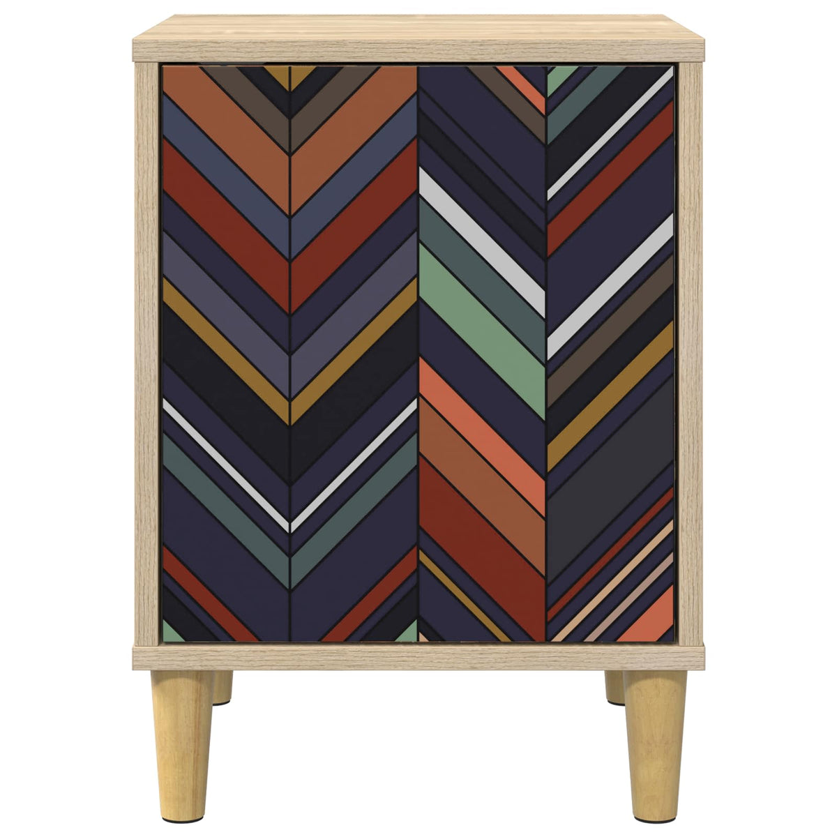 Wooden Bedside Cabinet 36cm Wide With 1 Door - Ommen