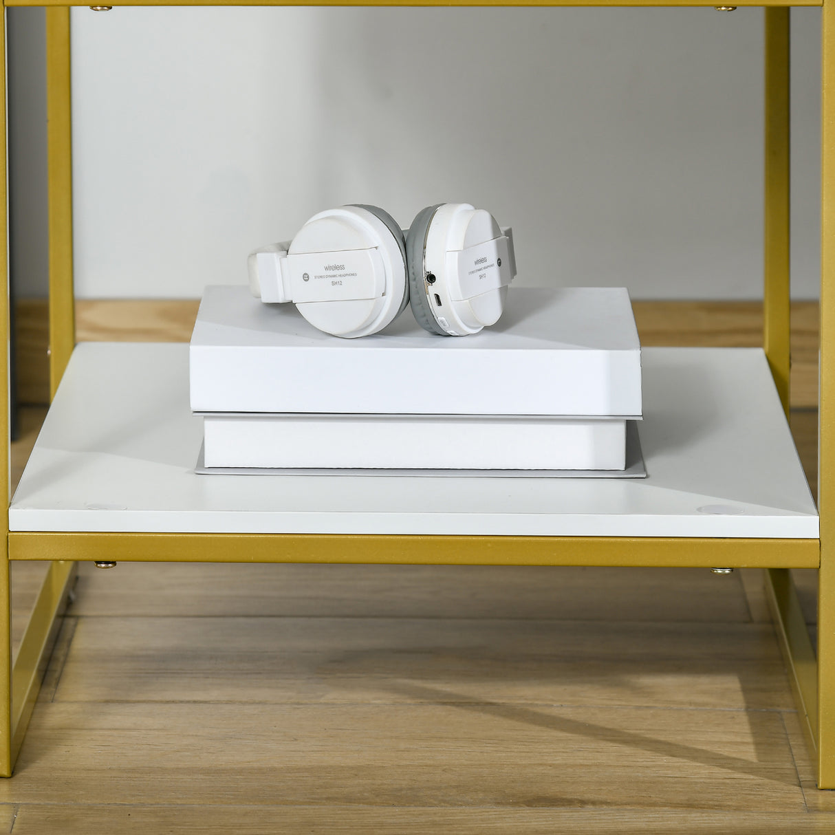 Wooden Bedside Cabinet 45cm Wide With 1 Drawer With Shelf in Set Of 2 - Velmora