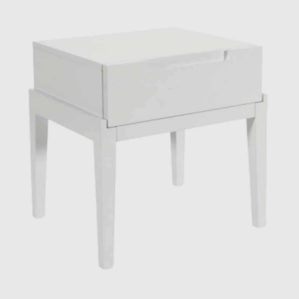 Wooden Bedside Cabinet 50cm Wide With 1 Drawer - Orchid