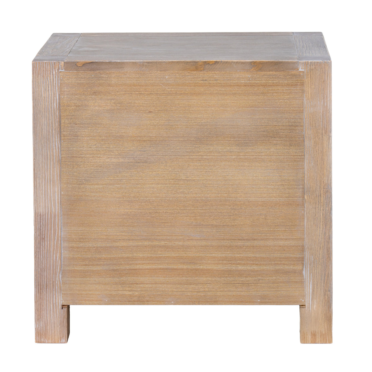 Wooden Bedside Cabinet 55cm Wide With 2 Drawers - Haldon