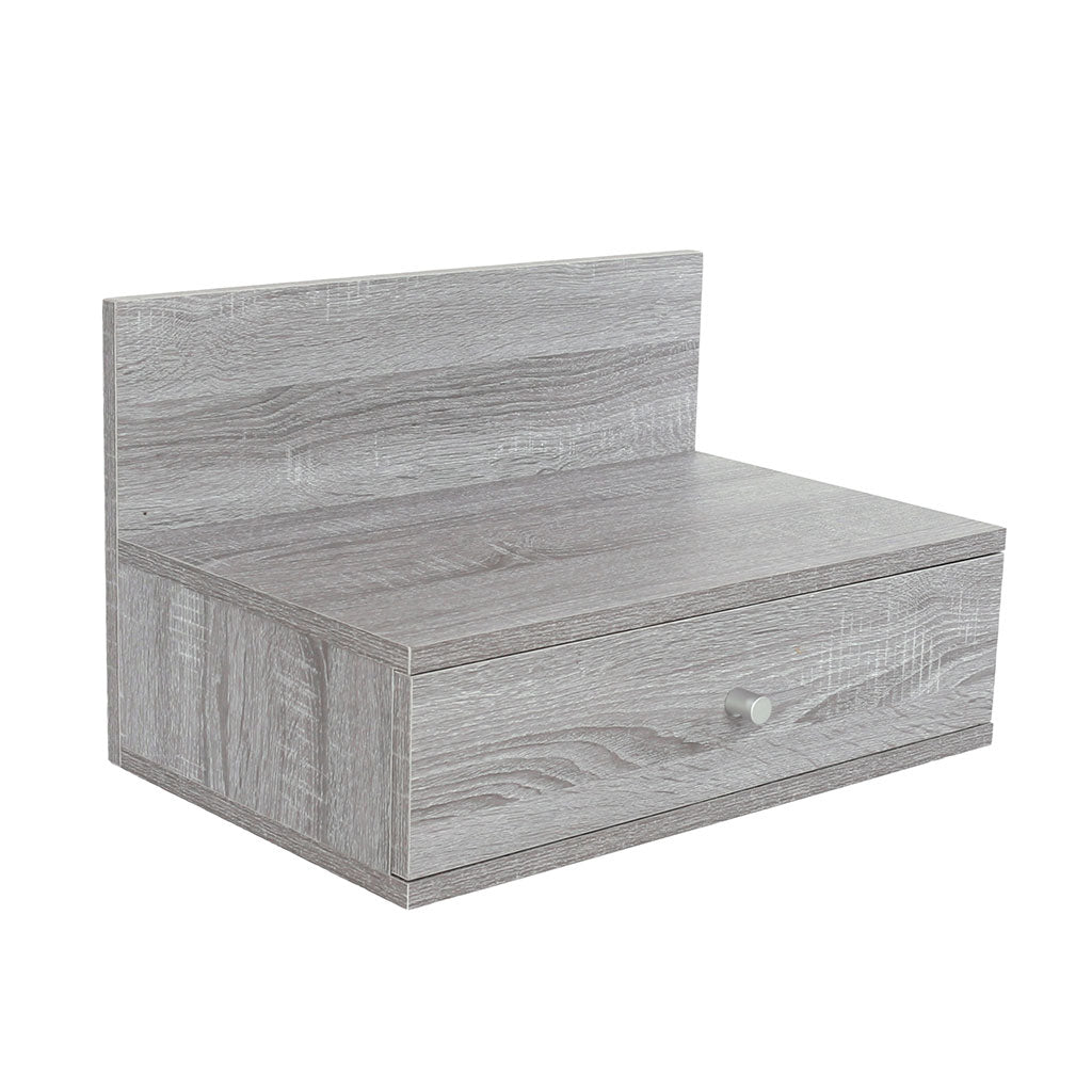 Wooden Bedside Cabinet Wall Hung With 1 Drawer in Set Of 2 - Kelly