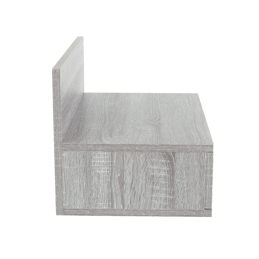 Wooden Bedside Cabinet Wall Hung With 1 Drawer in Set Of 2 - Kelly