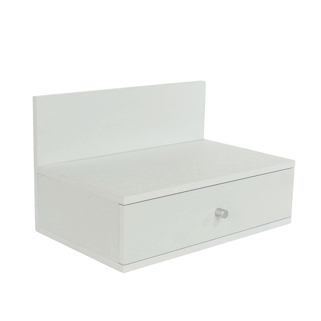 Wooden Bedside Cabinet Wall Hung With 1 Drawer in Set Of 2 - Kelly