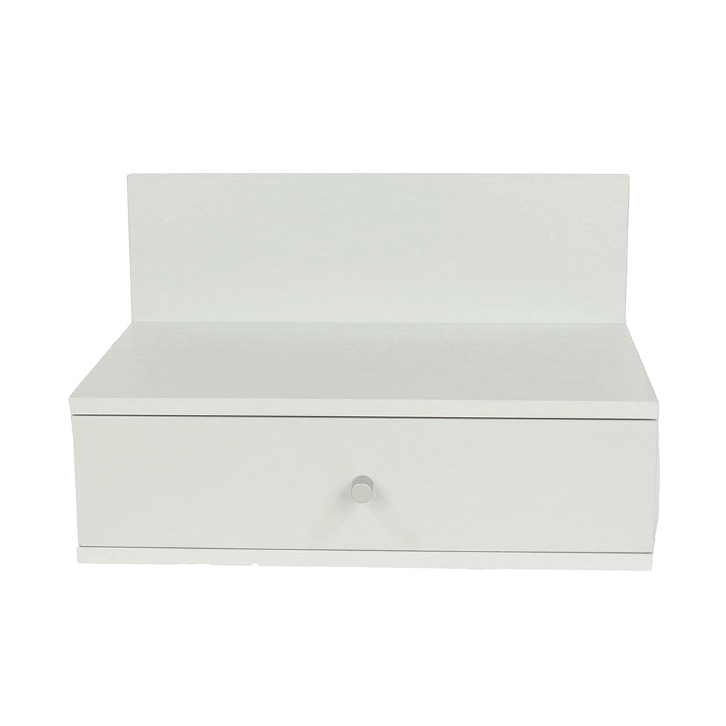 Wooden Bedside Cabinet Wall Hung With 1 Drawer in Set Of 2 - Kelly