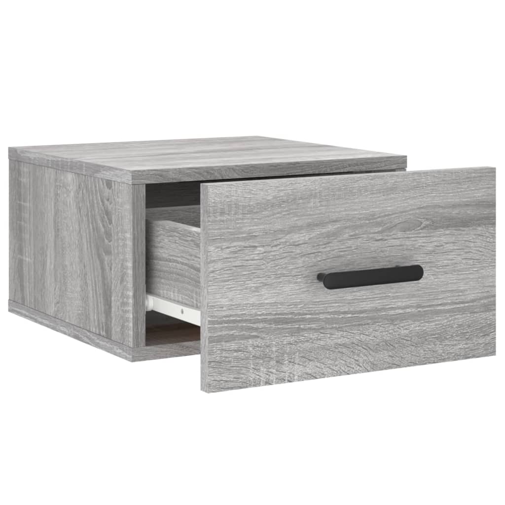 Wooden Bedside Cabinet Wall Mouted - Vantage Home