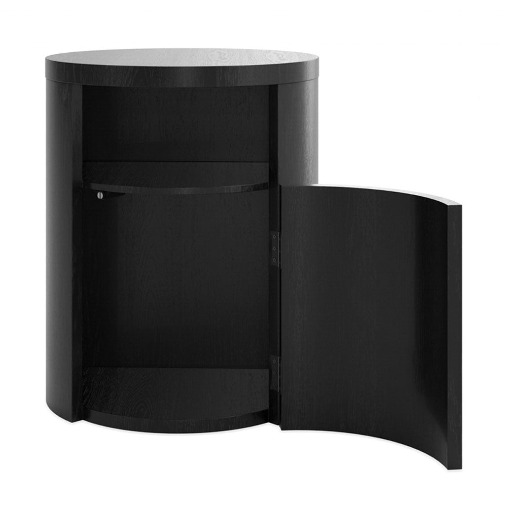 Wooden Bedside Cabinet With 1 Door - Yori