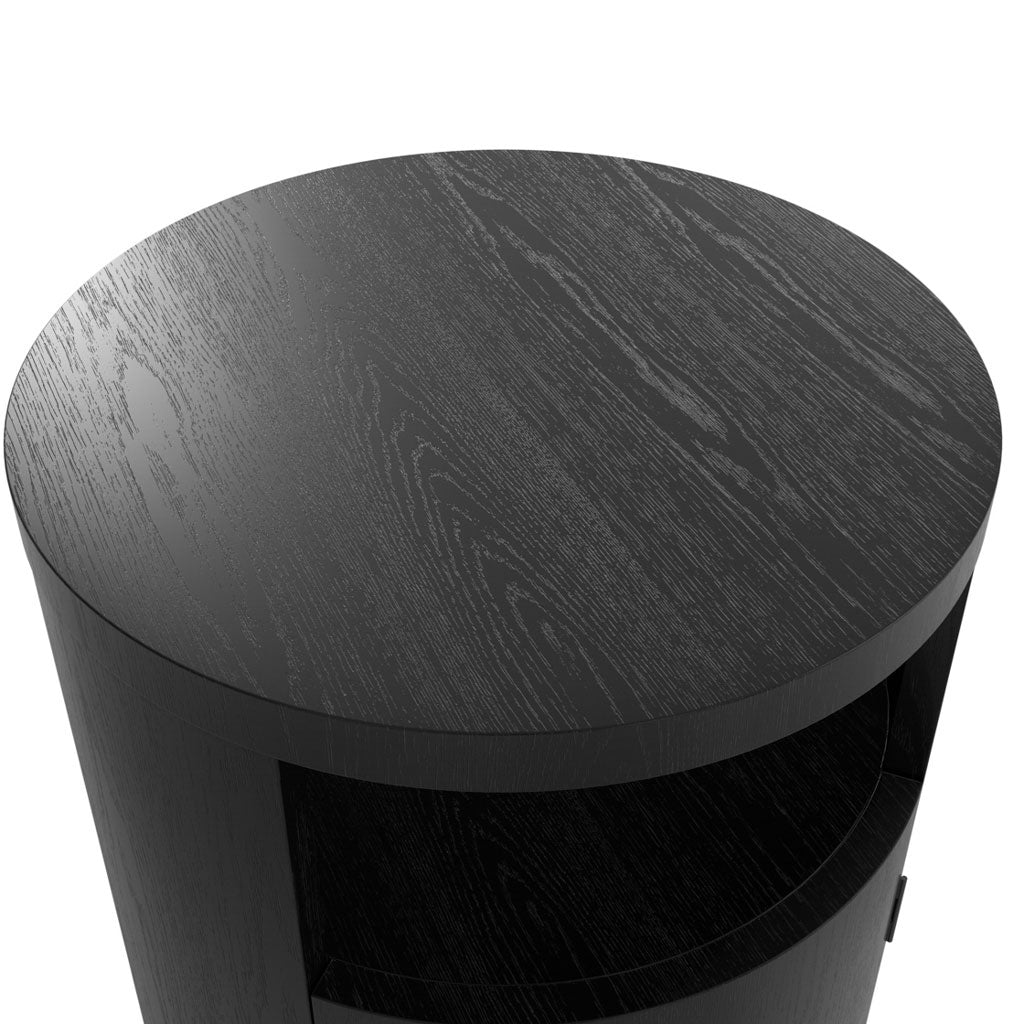 Wooden Bedside Cabinet With 1 Door - Yori