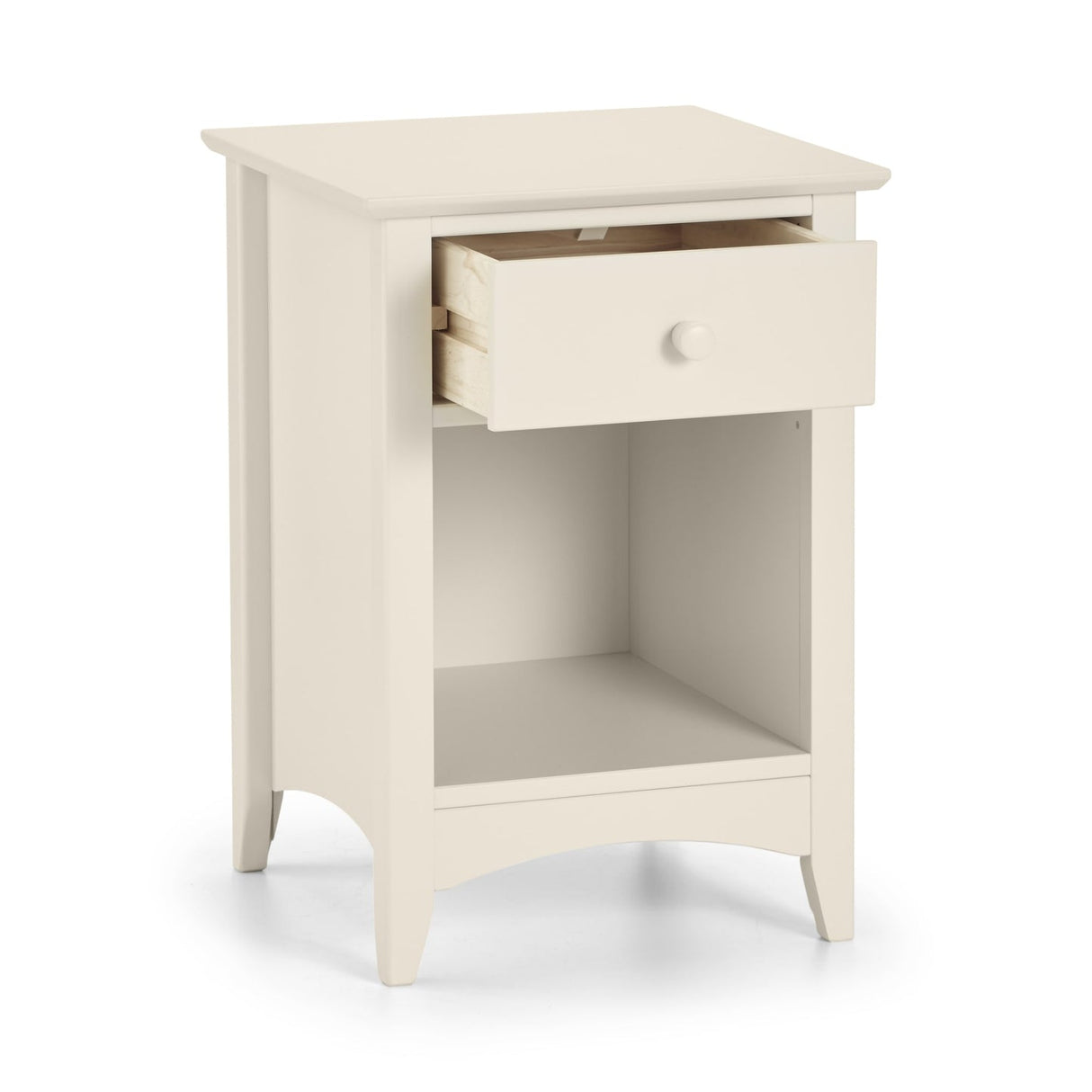 Wooden Bedside Cabinet With 1 Drawer - Cameo