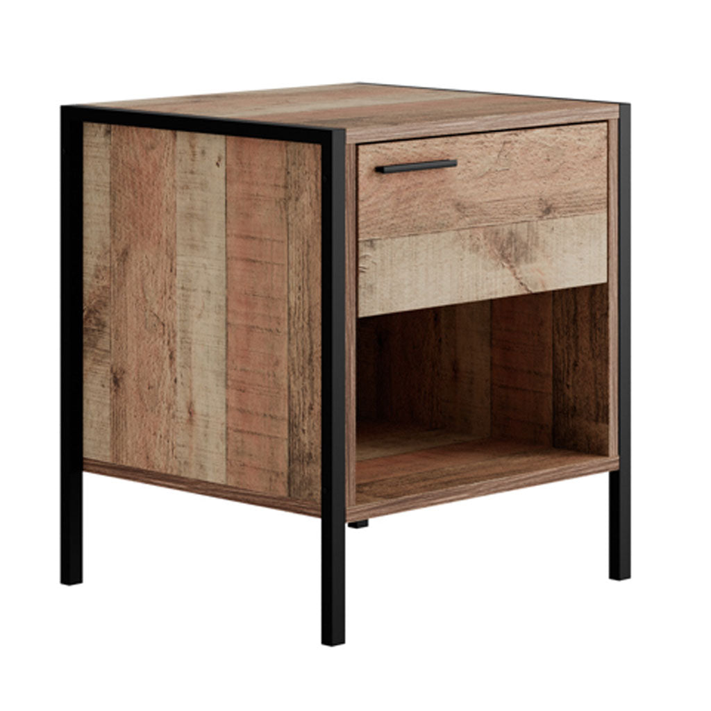 Wooden Bedside Cabinet With 1 Drawer - Hoxton
