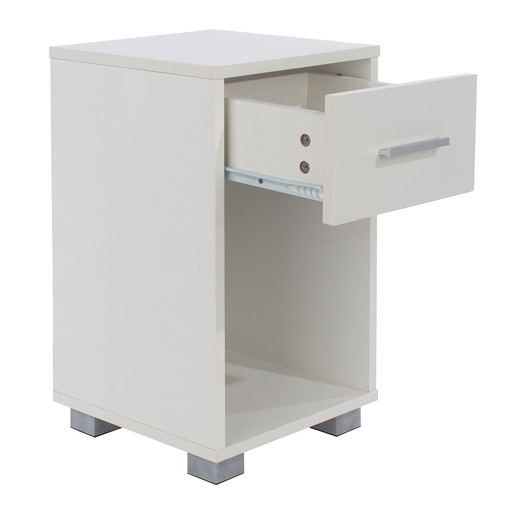 Wooden Bedside Cabinet With 1 Drawer - Lido