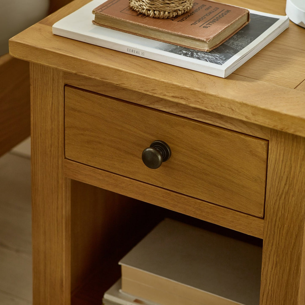 Wooden Bedside Cabinet With 1 Drawer - Marlborough