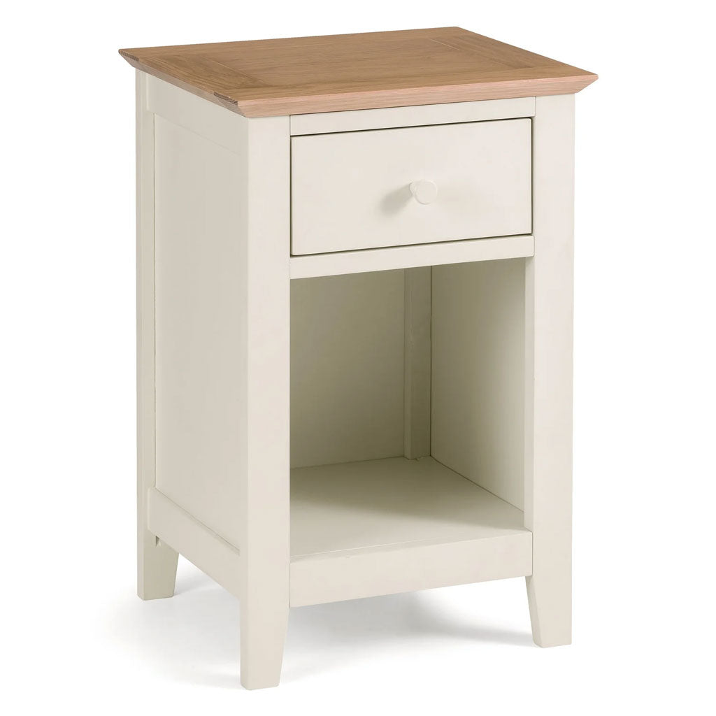 Wooden Bedside Cabinet With 1 Drawer - Salerno