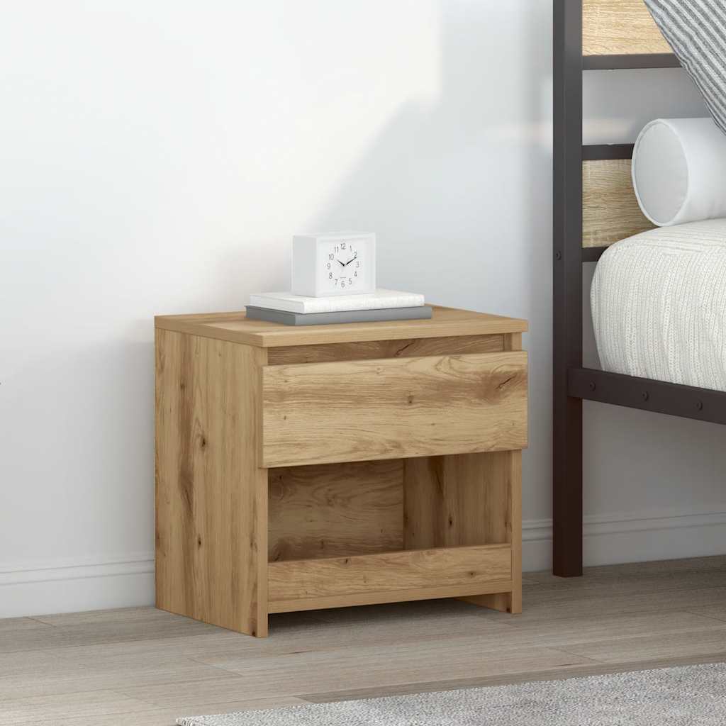 Wooden Bedside Cabinet With 1 Drawer - Vantage Home