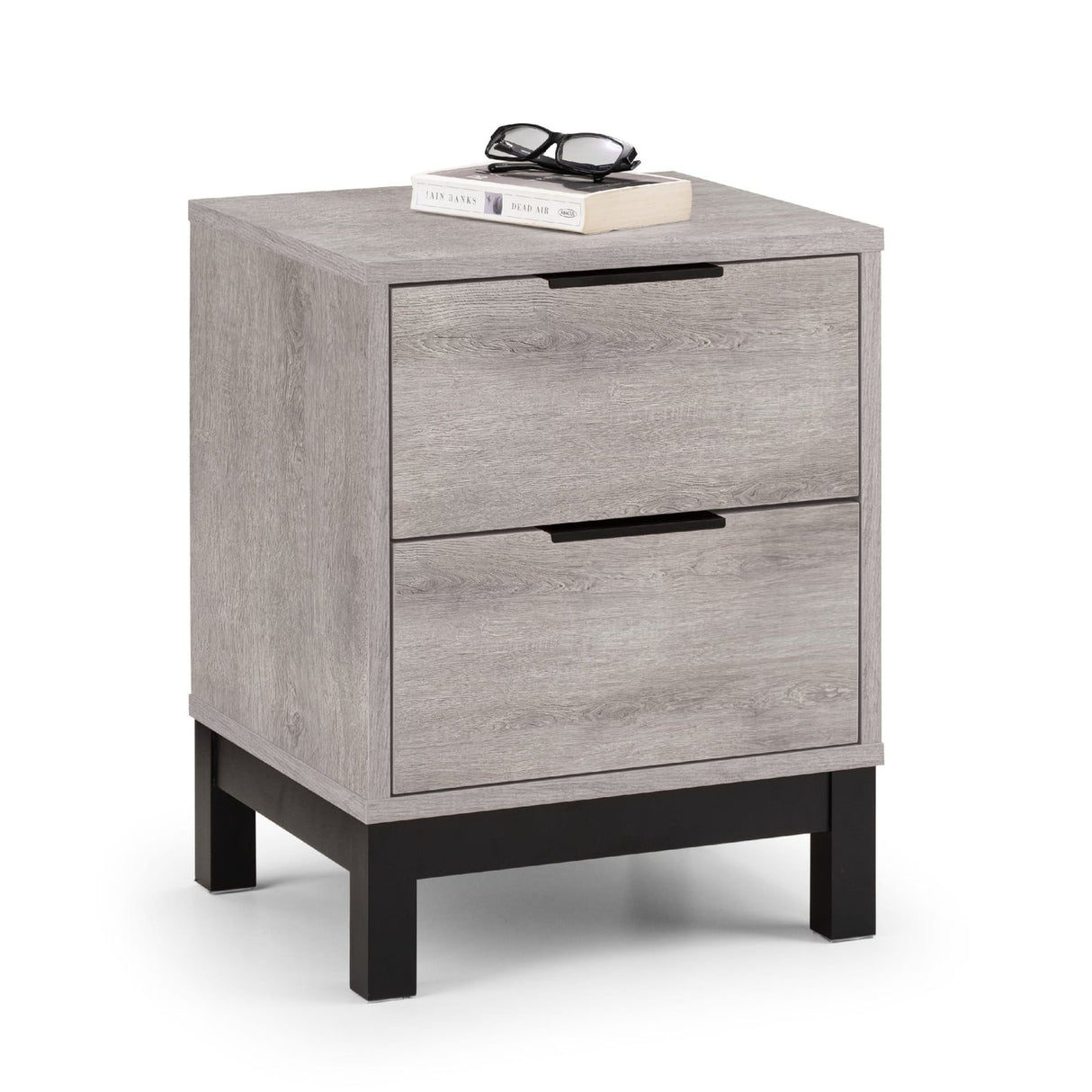 Wooden Bedside Cabinet With 2 Drawers - Bali