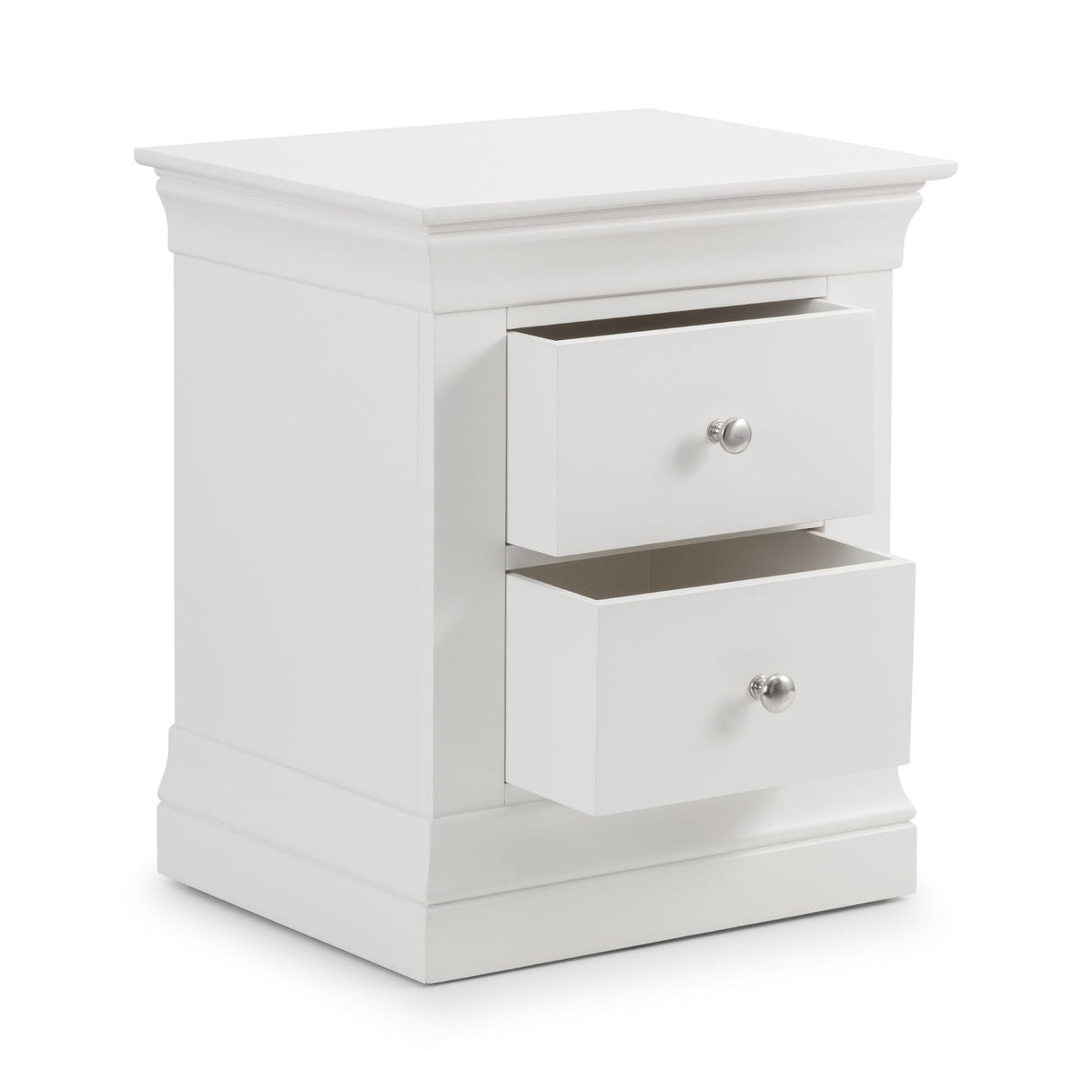 Wooden Bedside Cabinet With 2 Drawers - Clermont