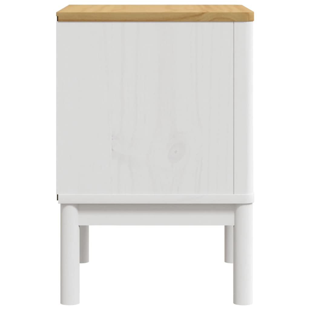 Wooden Bedside Cabinet With 2 Drawers - Floro