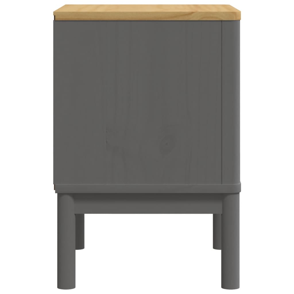 Wooden Bedside Cabinet With 2 Drawers - Floro