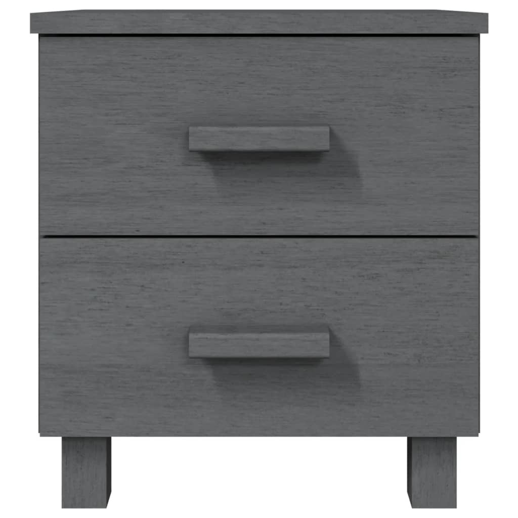 Wooden Bedside Cabinet With 2 Drawers - Hamar