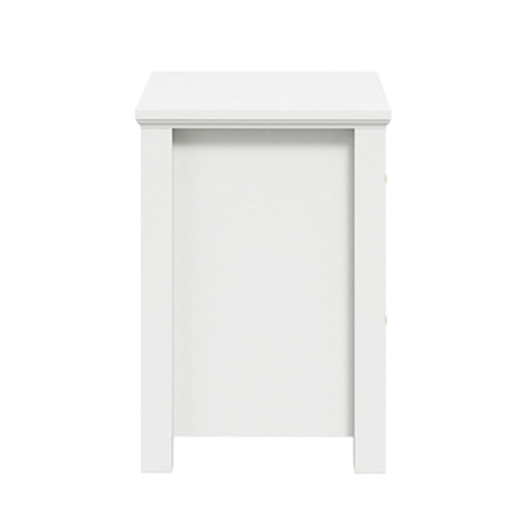 Wooden Bedside Cabinet With 2 Drawers - Ives