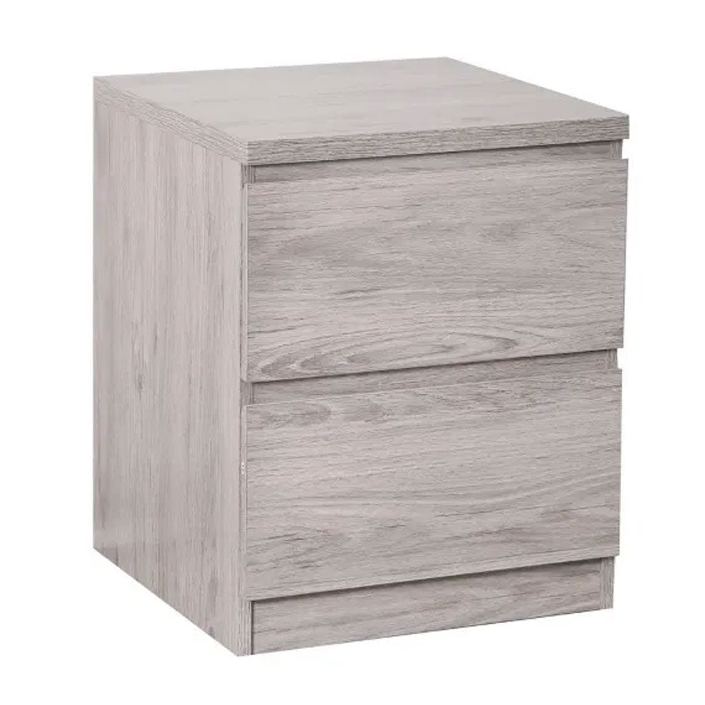 Wooden Bedside Cabinet With 2 Drawers - Jupiter