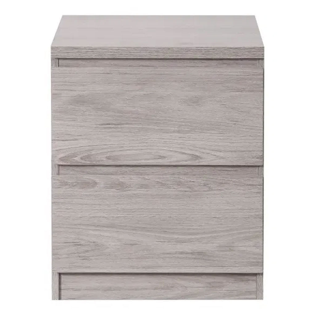 Wooden Bedside Cabinet With 2 Drawers - Jupiter
