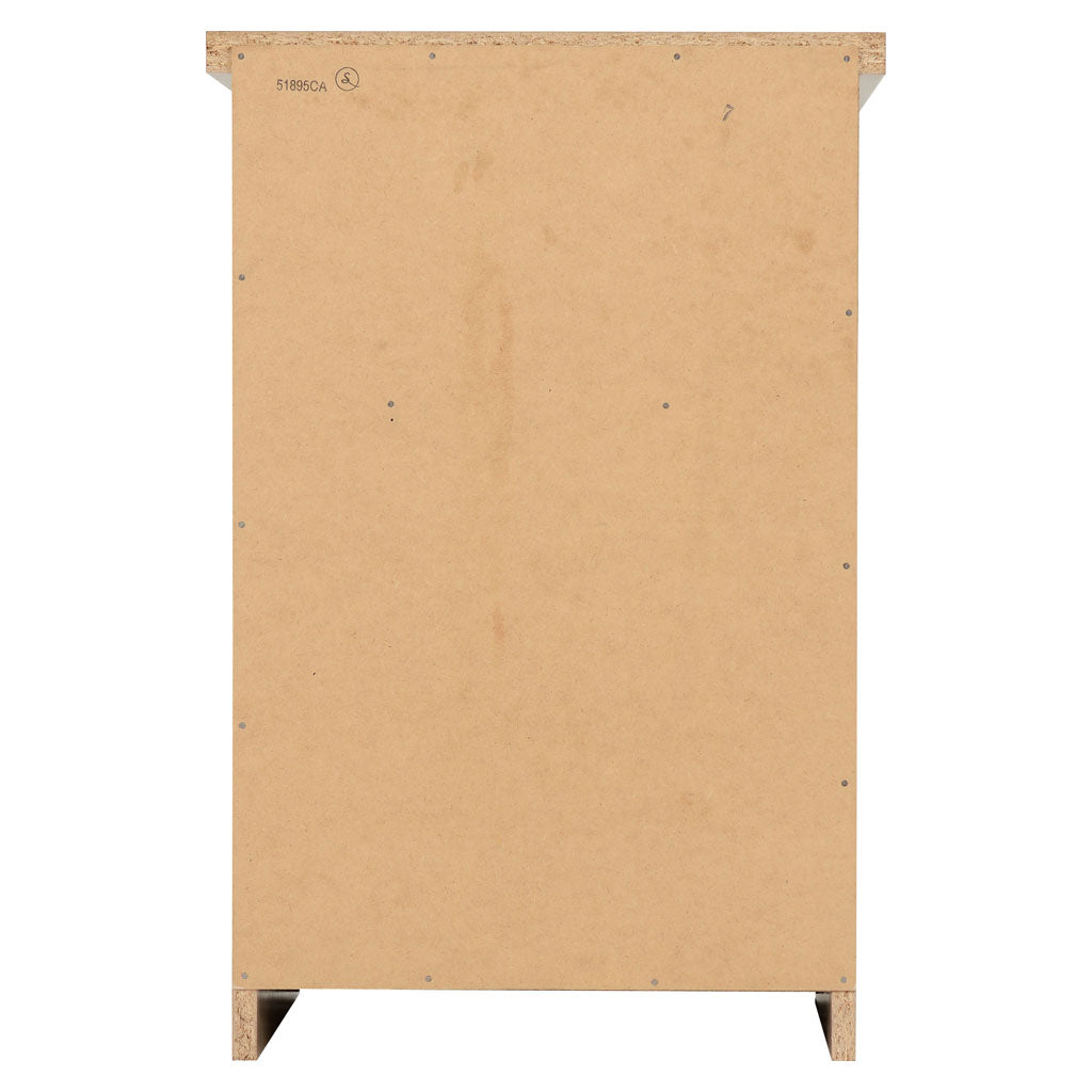 Wooden Bedside Cabinet With 2 Drawers - Nevada