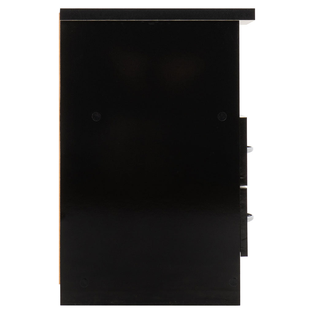 Wooden Bedside Cabinet With 2 Drawers - Nevada