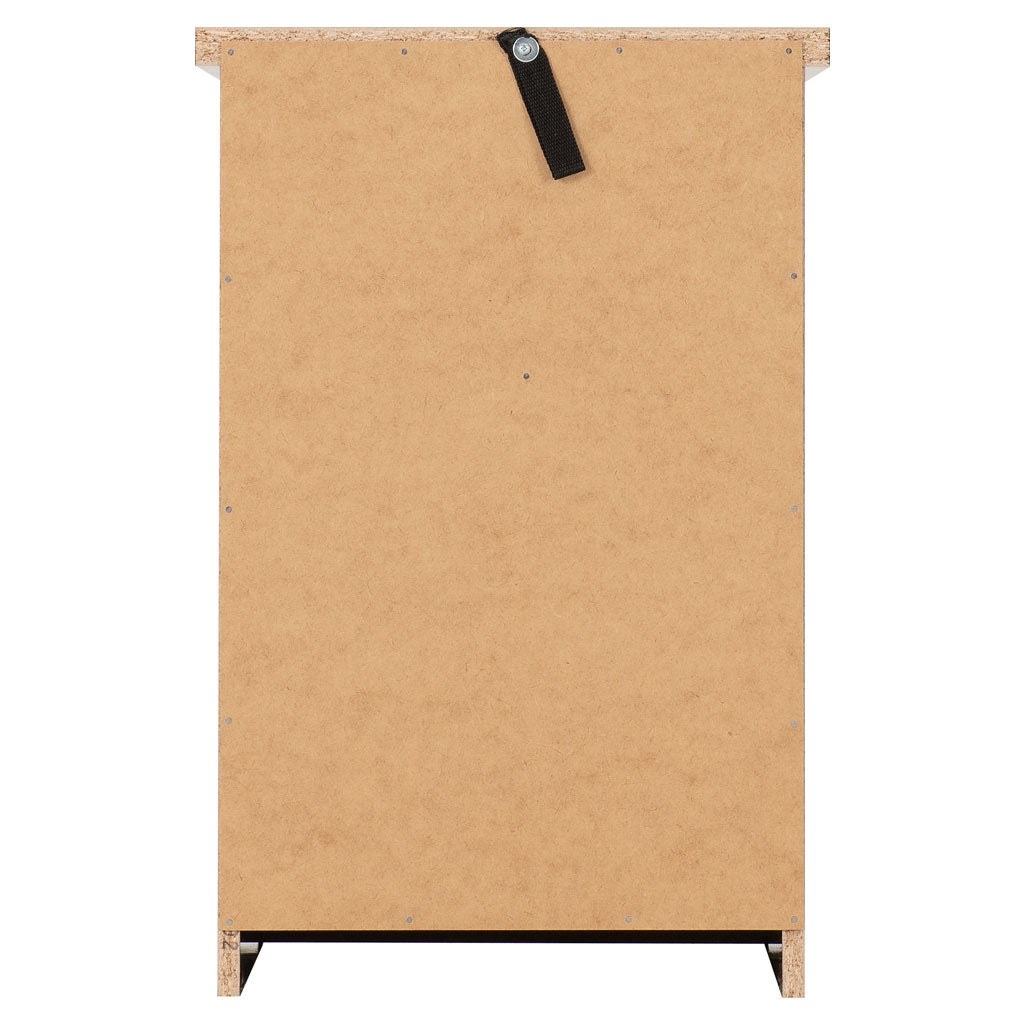 Wooden Bedside Cabinet With 2 Drawers - Nevada