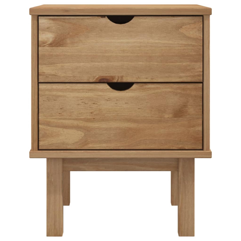 Wooden Bedside Cabinet With 2 Drawers - Otta