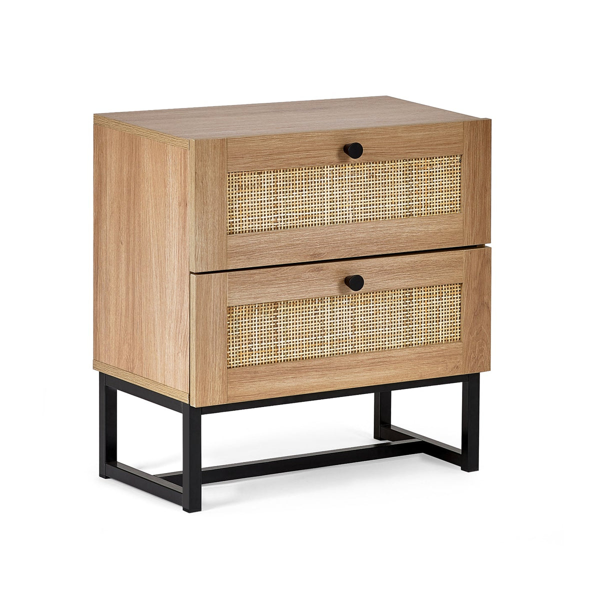 Wooden Bedside Cabinet With 2 Drawers - Padstow