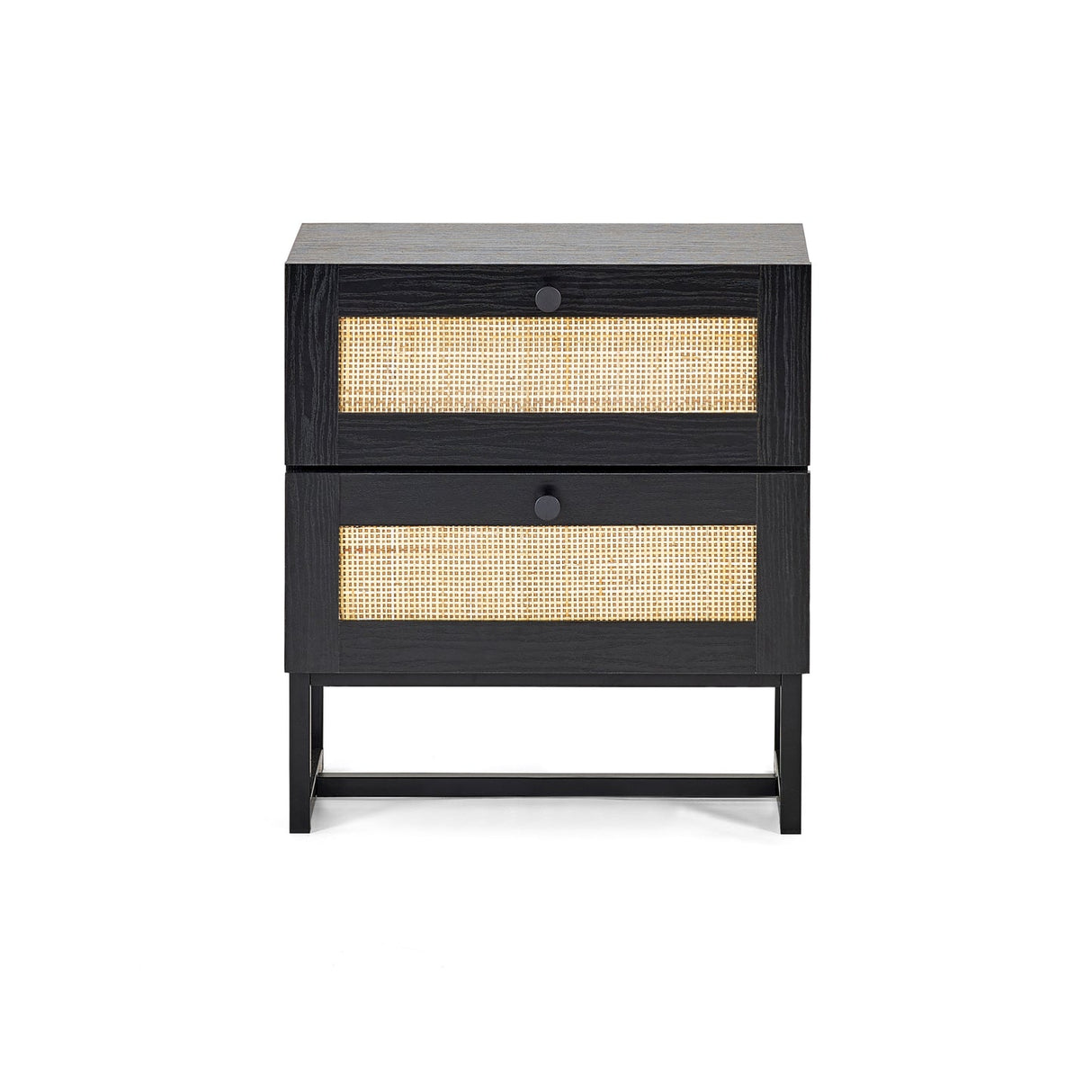 Wooden Bedside Cabinet With 2 Drawers - Padstow