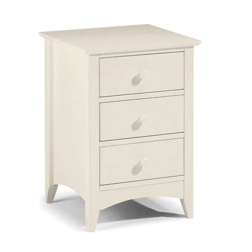 Wooden Bedside Cabinet With 3 Drawers - Cameo