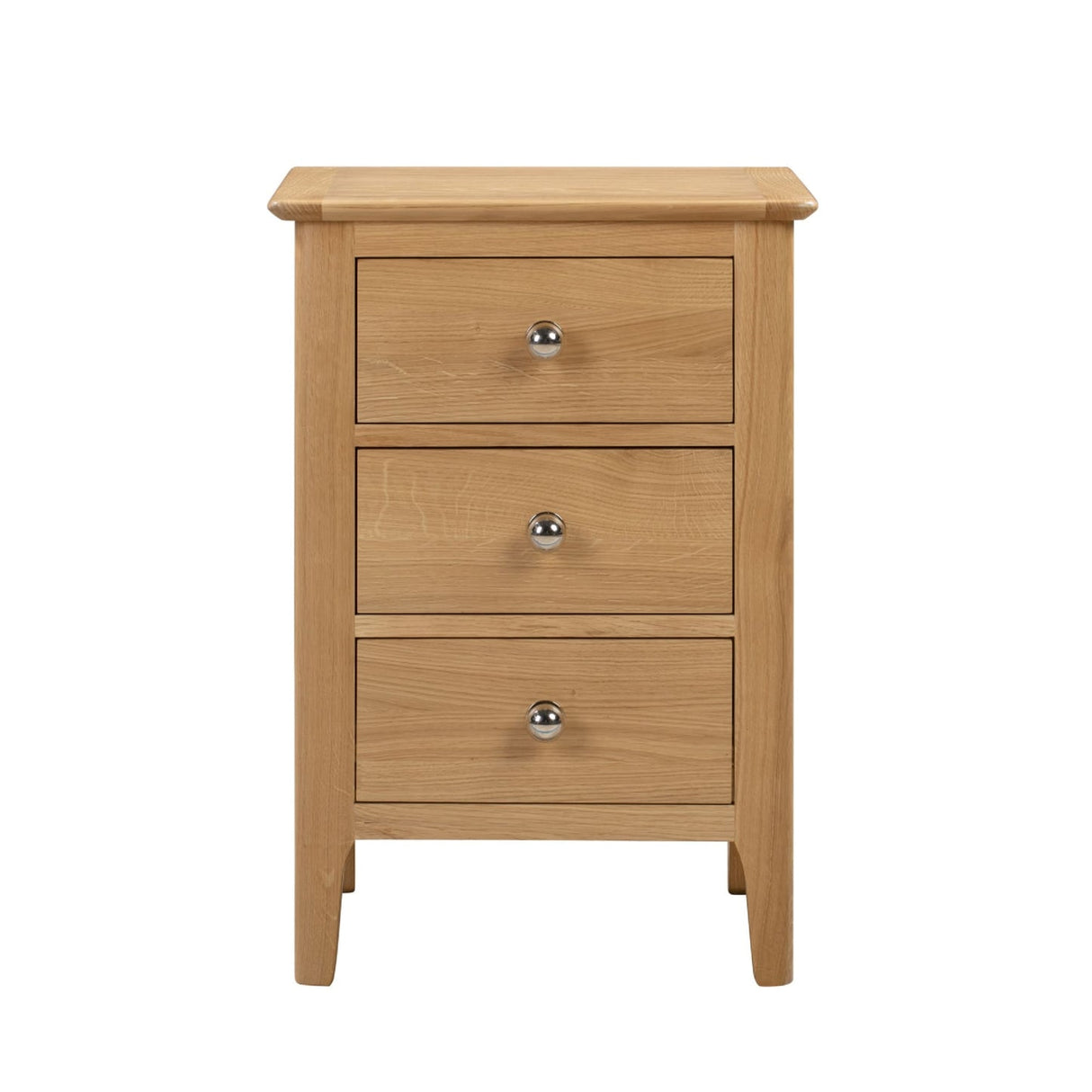 Wooden Bedside Cabinet With 3 Drawers - Cotswold